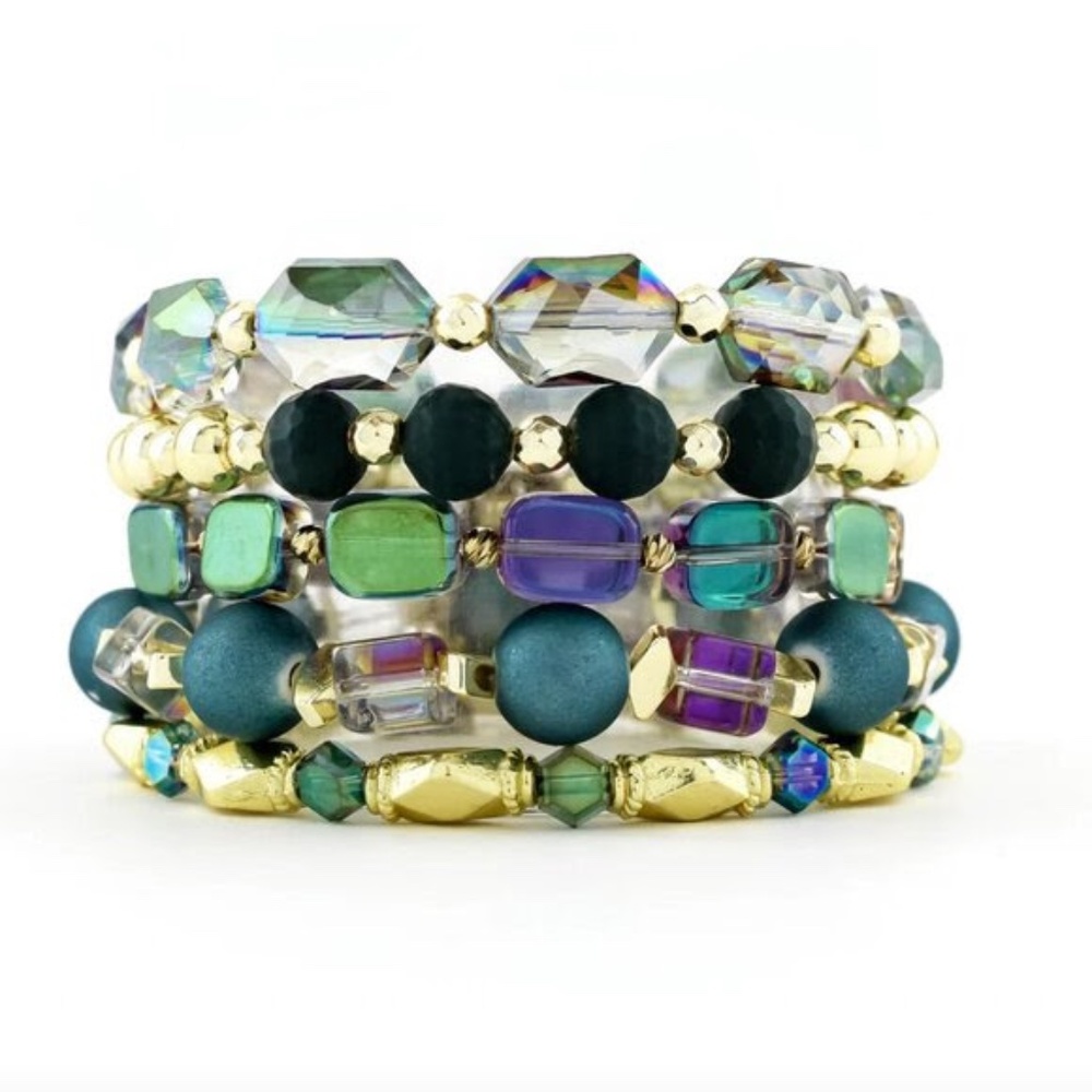 Erimish Gallery Bracelet Stack - Set of 5 Bracelets Size: OS